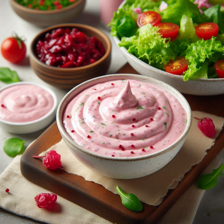 Hibiscus Cream Salad Dressing